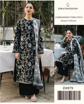Zara Shahjahan 3 PC Embroidered with Lawn with Digital Diamond Dupatta