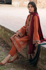 Jazmin Lawn Embroiderd 3PC Suit with Digital Printed Diamond Dupatta