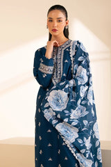 Sapphire Embroidered Lawn 3PC with Digital Printed Diamond Duppatta