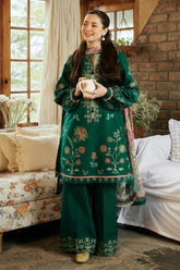 Zara Shahjahan Lawn 3 PC Embroidered with Digital Printed Diamond Dupatta