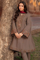 Jazmin Lawn 3PC Embroiderd Suit with Pure Bamber Embroidered Dupatta