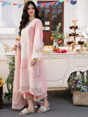 Allow To Parcel 3 Piece Unstitched Heavy Embroidered Chickan Kari Lawn Suit ( Full Embroidered Organza Dupatta )