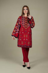 2 Piece Unstitched Heavy Embroidered Lawn Suit