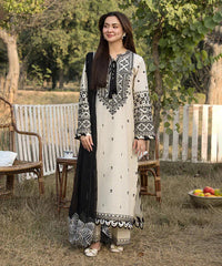 Lawn-3PC Embroidered Shirt with Bamber Embroidered Dupatta-TRC-8065