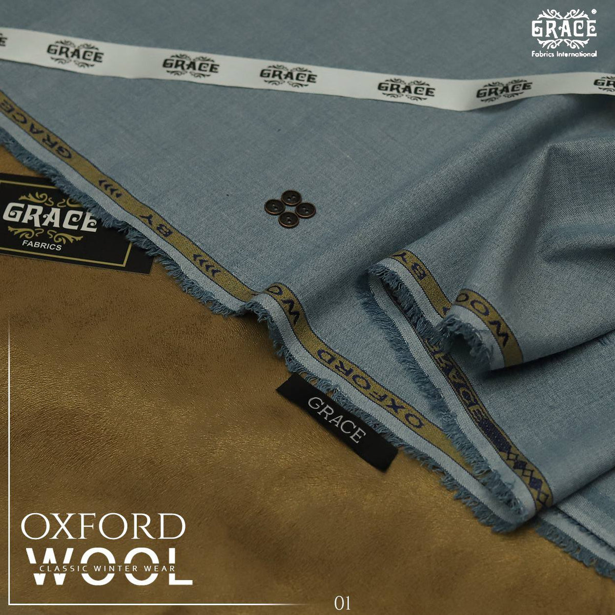 Grace Oxford Wool Premium Unstitched Winter Collection New Arrival 2025
