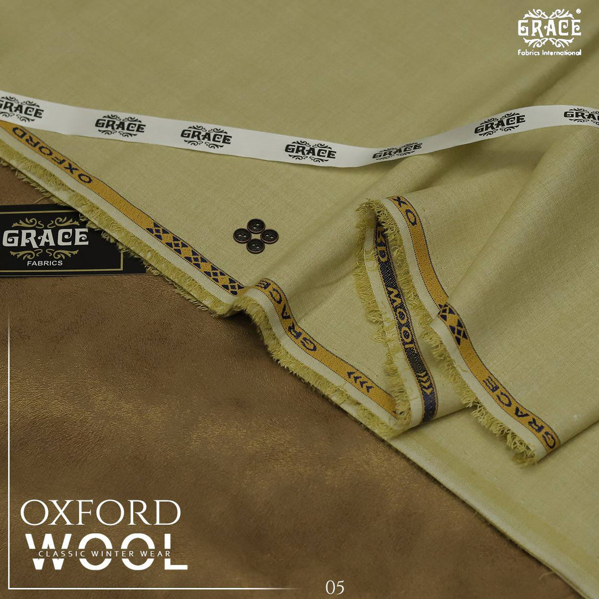 Grace Oxford Wool Premium Unstitched Winter Collection New Arrival 2025