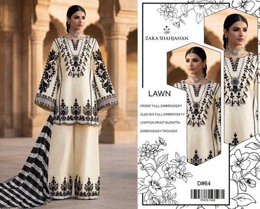 ZARA SHAHJHAN NEW ARRIVAL LUXURY EID COLLECTION TRC-104