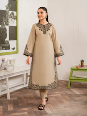 3PC Marina Embroidered Shirt With Embroidered Shawl