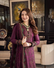 3PC Unstitched Summer collection Embroidered - TRC-8501