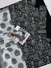 Zara Shahjahan 3 PC Embroidered with Lawn with Digital Diamond Dupatta