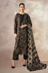 Digital Printed 3PC Suit with Digital Printed Voile Duppata