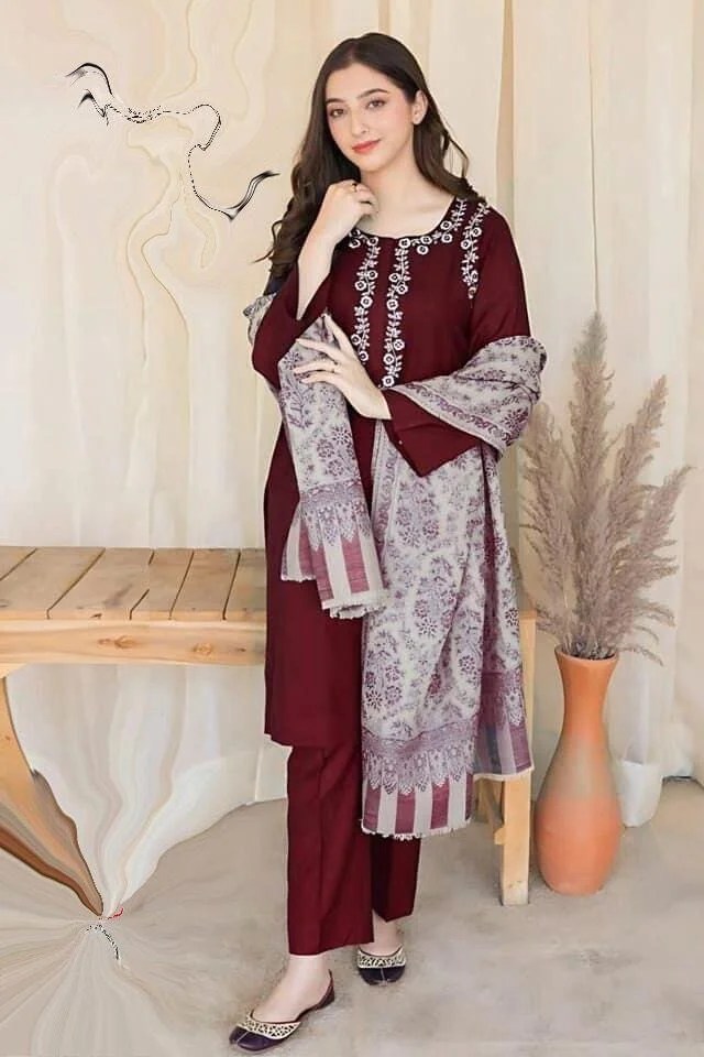 Asling Lawn 3 Piece Suit with Digital Printed Diamond Dupatta