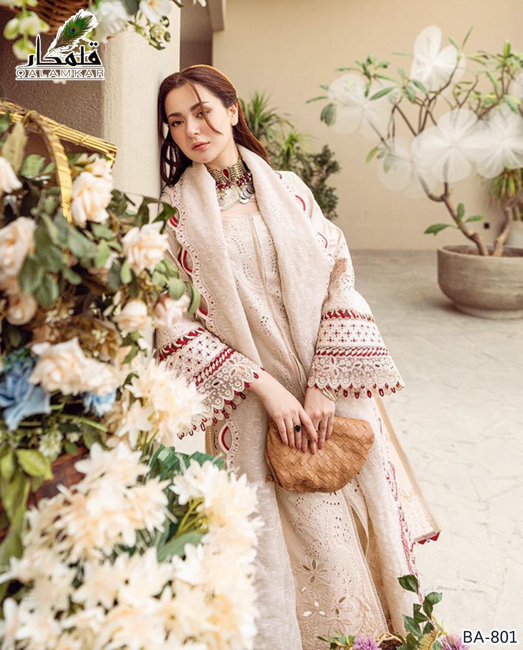 2-PIECE DHANAK EMBROIDERED UN-STITICHED SUIT