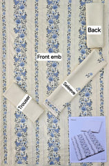 2-PIECE DHANAK EMBROIDERED UN-STITICHED SUIT