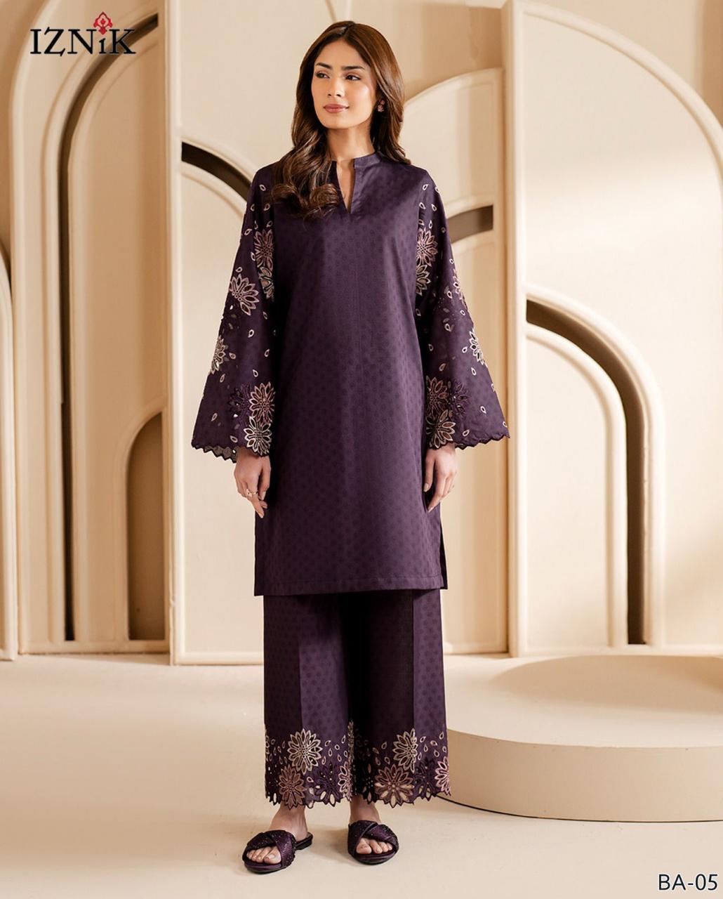 2-PIECE DHANAK EMBROIDERED UN-STITICHED SUIT