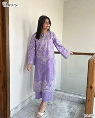2-PIECE DHANAK EMBROIDERED UN-STITICHED SUIT