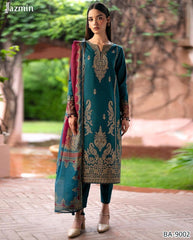 2-PIECE DHANAK EMBROIDERED UN-STITICHED SUIT