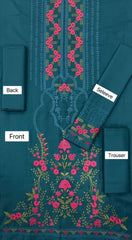 2-PIECE DHANAK EMBROIDERED UN-STITICHED SUIT