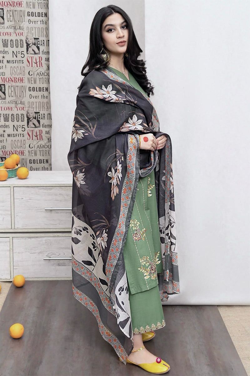 Asling Lawn Embroidered Lawn 3PC Suit Unstiched