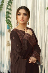 Asling 3PC Embroidered Lawn Suit with Digital Printed Diamond Dupatta
