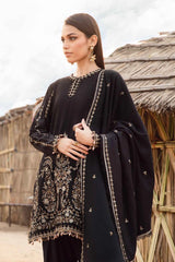 Maria B Lawn 3 PC Embroidered with Pure Bamber Embroidered Dupatta