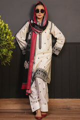 Zara Shahjahan 3PC Embroidered Suit with Diamond Dupatta