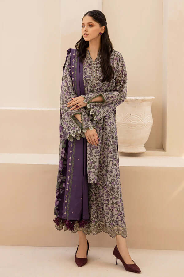 3 Piece Unstitched Digital Printed Lawn Suit ( Digital Printed Lawn Dupatta )